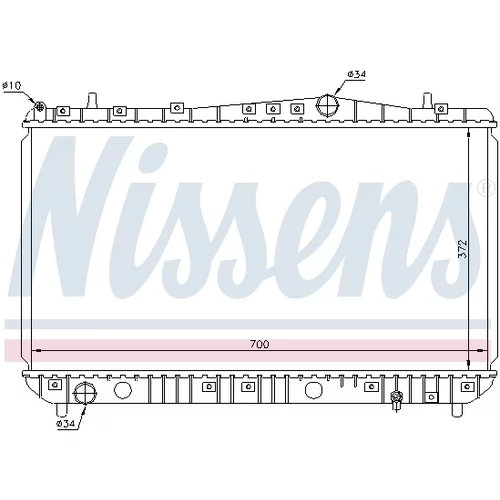 Chladič motora 61633 /NISSENS/ - obr. 4