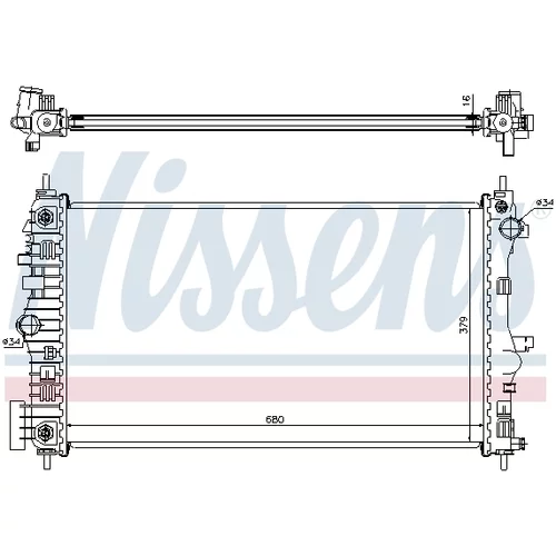 Chladič motora 630713 /NISSENS/ - obr. 4