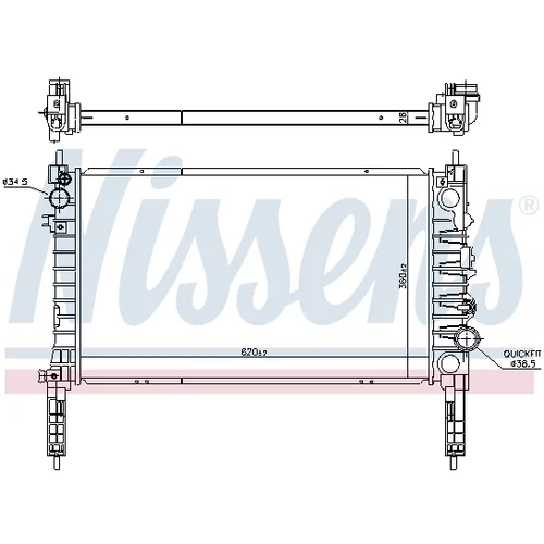 Chladič motora 630774 /NISSENS/ - obr. 4