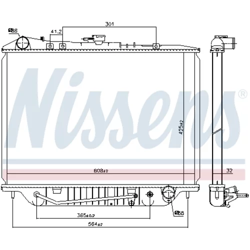 Chladič motora 63117 /NISSENS/ - obr. 4