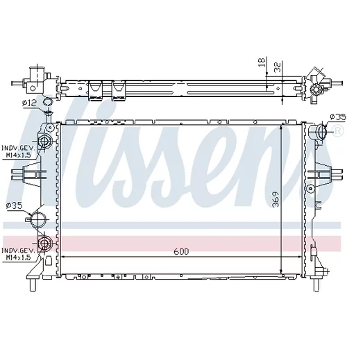Chladič motora 63247A /NISSENS/ - obr. 4