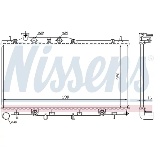 Chladič motora 64115 /NISSENS/ - obr. 6