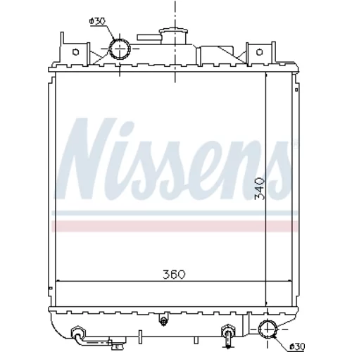 Chladič motora NISSENS 64157