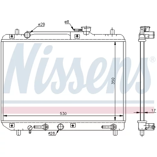 Chladič motora 64176 /NISSENS/ - obr. 4