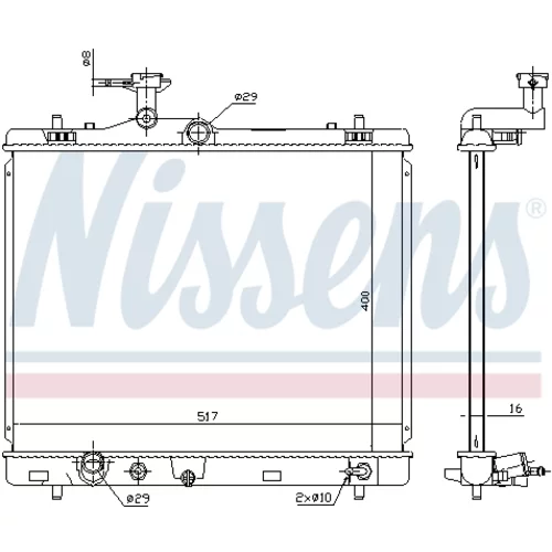 Chladič motora 64258 /NISSENS/ - obr. 4