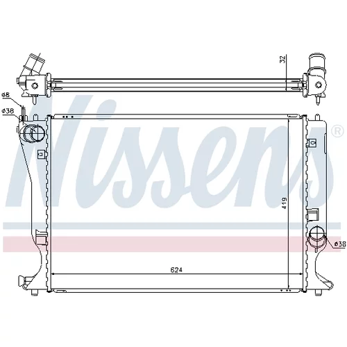 Chladič motora 64666A /NISSENS/ - obr. 5