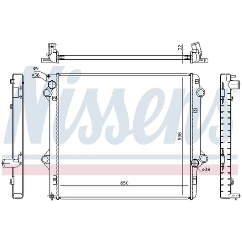 Chladič motora 646803 /NISSENS/ - obr. 4