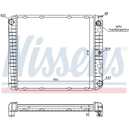 Chladič motora 65525A /NISSENS/ - obr. 6