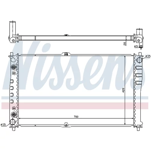 Chladič motora 66619 /NISSENS/ - obr. 5