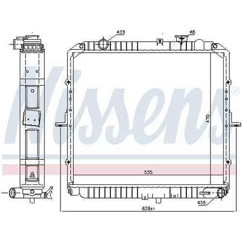 Chladič motora 66622 /NISSENS/ - obr. 4