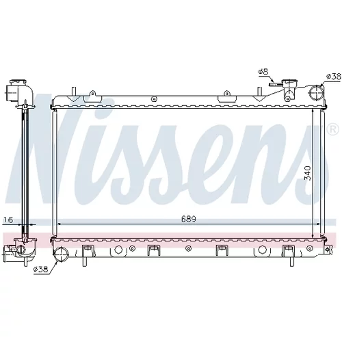 Chladič motora 67704A /NISSENS/ - obr. 4