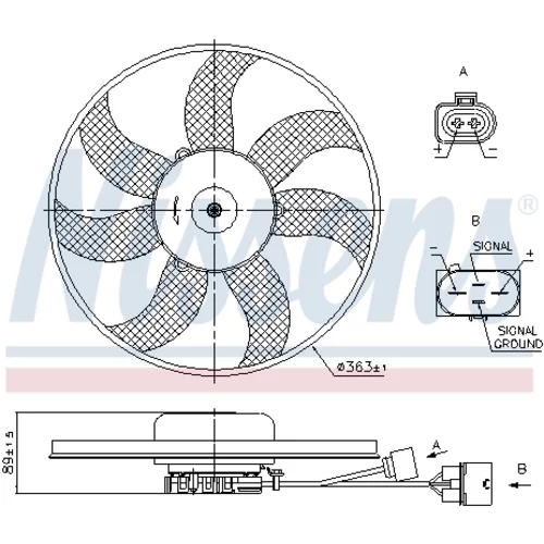 Ventilátor chladenia motora 850020 /NISSENS/ - obr. 6