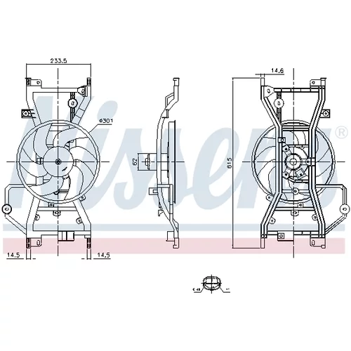 Ventilátor chladenia motora 850123 /NISSENS/ - obr. 5