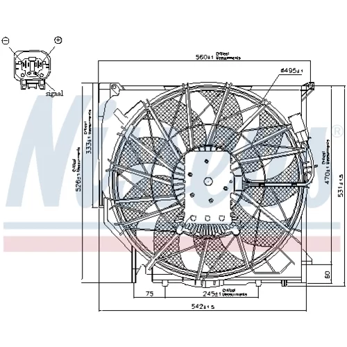 Ventilátor chladenia motora 85067 /NISSENS/ - obr. 5