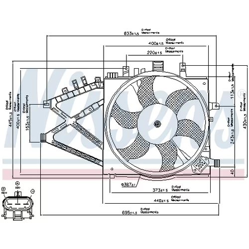 Ventilátor chladenia motora 85190 /NISSENS/ - obr. 5