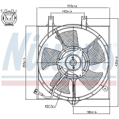 Ventilátor chladenia motora 85281 /NISSENS/ - obr. 5