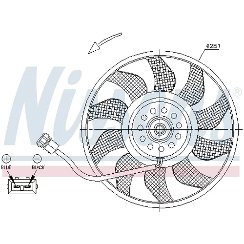 Ventilátor chladenia motora 85618 /NISSENS/ - obr. 5