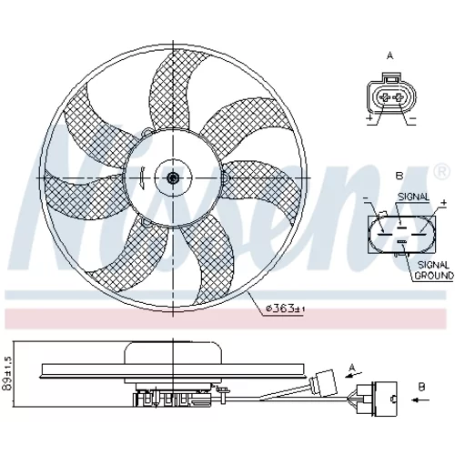 Ventilátor chladenia motora 85678 /NISSENS/ - obr. 6