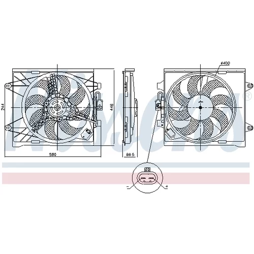 Ventilátor chladenia motora 85921 /NISSENS/ - obr. 6