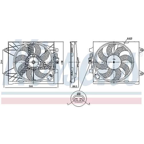 Ventilátor chladenia motora 85922 /NISSENS/ - obr. 6