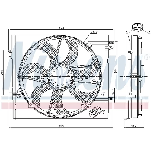 Ventilátor chladenia motora 85935 /NISSENS/ - obr. 5