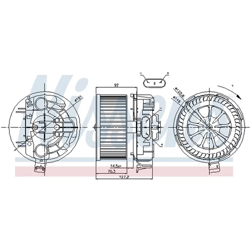 Vnútorný ventilátor 87043 /NISSENS/ - obr. 5