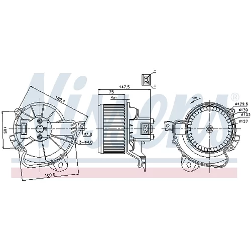 Vnútorný ventilátor 87086 /NISSENS/ - obr. 5