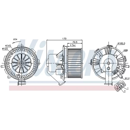 Vnútorný ventilátor 87106 /NISSENS/ - obr. 5