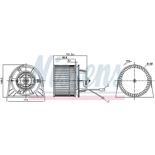 Vnútorný ventilátor 87443 /NISSENS/ - obr. 4