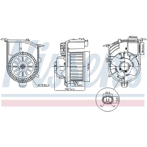 Vnútorný ventilátor 87449 /NISSENS/ - obr. 4