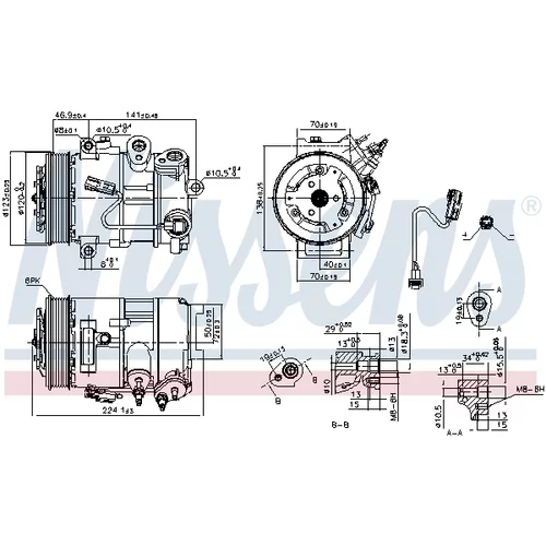 Kompresor klimatizácie 890375 /NISSENS/ - obr. 4