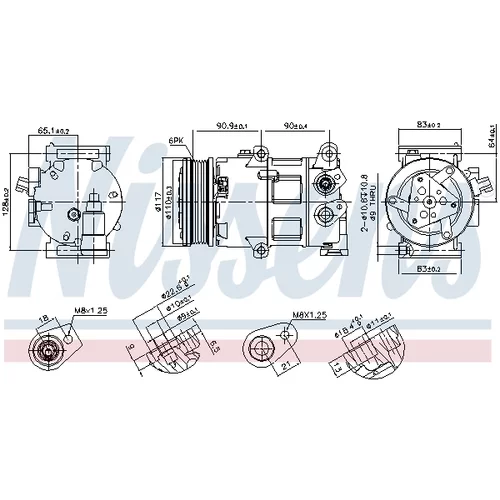 Kompresor klimatizácie 890418 /NISSENS/ - obr. 6
