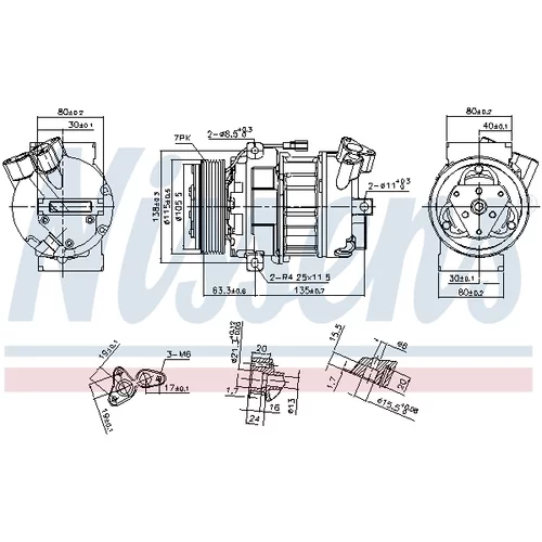 Kompresor klimatizácie 890656 /NISSENS/ - obr. 5