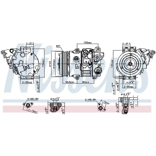 Kompresor klimatizácie 890805 /NISSENS/ - obr. 6