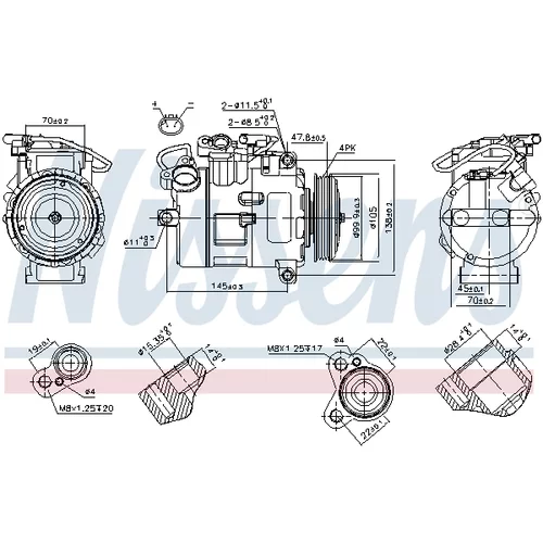 Kompresor klimatizácie 89116 /NISSENS/ - obr. 4