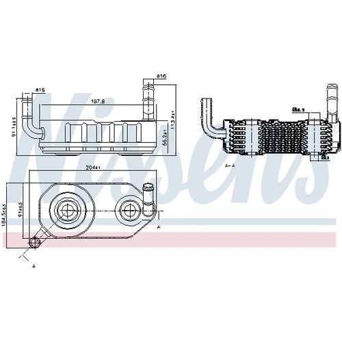 Chladič oleja automatickej prevodovky 90708 /NISSENS/ - obr. 6