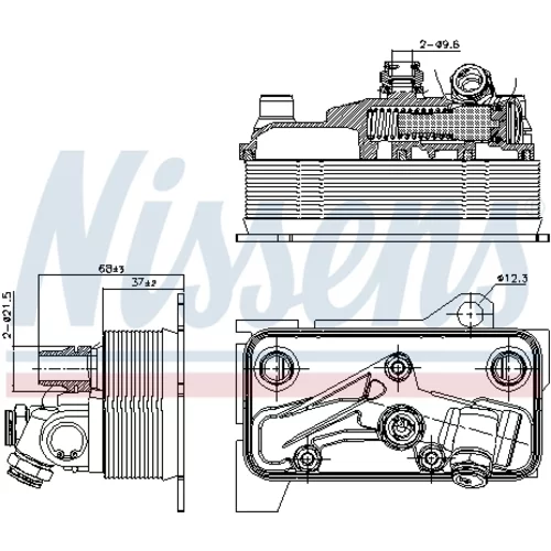Chladič oleja automatickej prevodovky 90870 /NISSENS/ - obr. 4