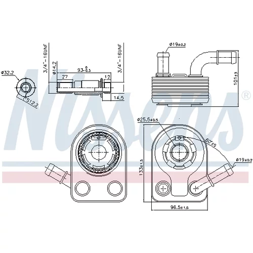 Chladič motorového oleja 90972 /NISSENS/ - obr. 5