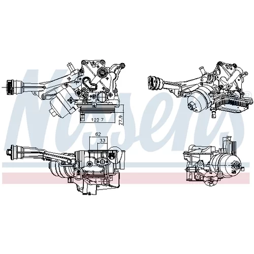 Chladič motorového oleja 91393 /NISSENS/ - obr. 4