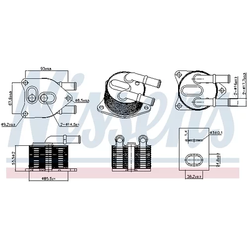 Chladič oleja automatickej prevodovky 91508 /NISSENS/ - obr. 5