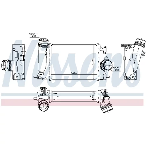 Chladič plniaceho vzduchu 961122 /NISSENS/ - obr. 4