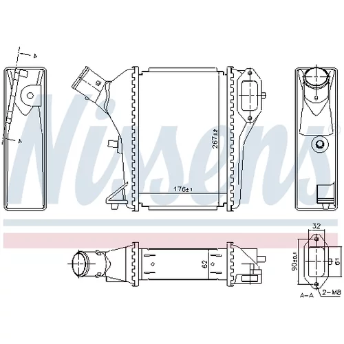 Chladič plniaceho vzduchu 961423 /NISSENS/ - obr. 4