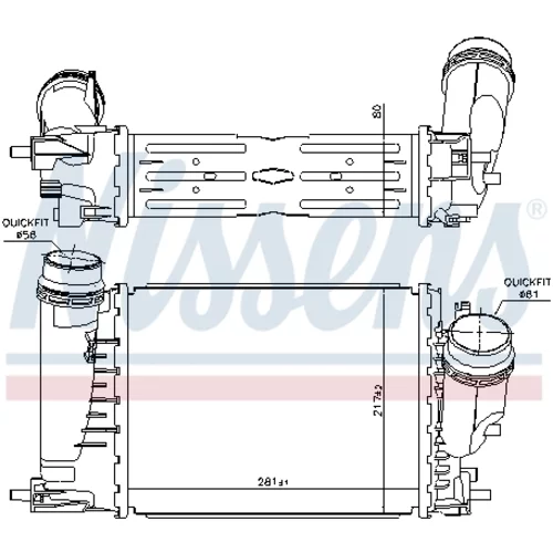 Chladič plniaceho vzduchu 961429 /NISSENS/ - obr. 5
