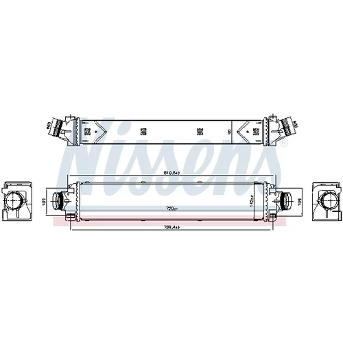 Chladič plniaceho vzduchu 961467 /NISSENS/ - obr. 4