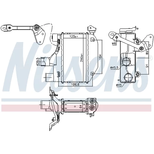 Chladič plniaceho vzduchu 96164 /NISSENS/ - obr. 5