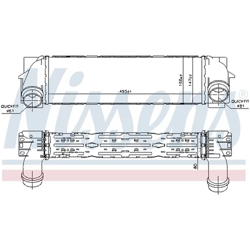 Chladič plniaceho vzduchu 96440 /NISSENS/ - obr. 5