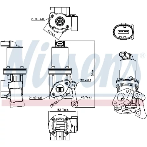 EGR ventil 98311 /NISSENS/ - obr. 6