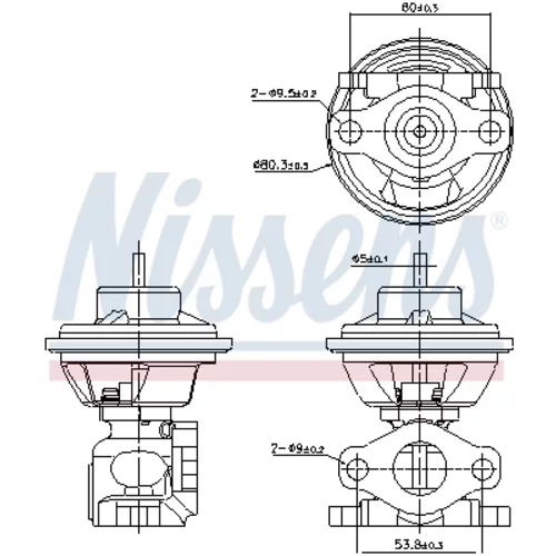 EGR ventil 98477 /NISSENS/ - obr. 6