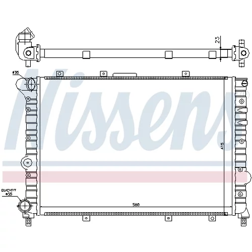 Chladič motora 60041 /NISSENS/ - obr. 4