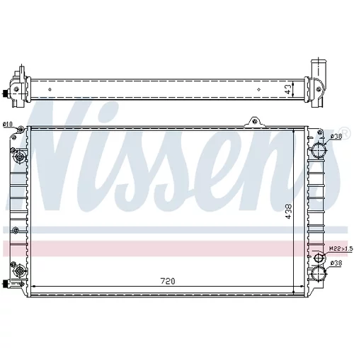 Chladič motora 60239 /NISSENS/ - obr. 5